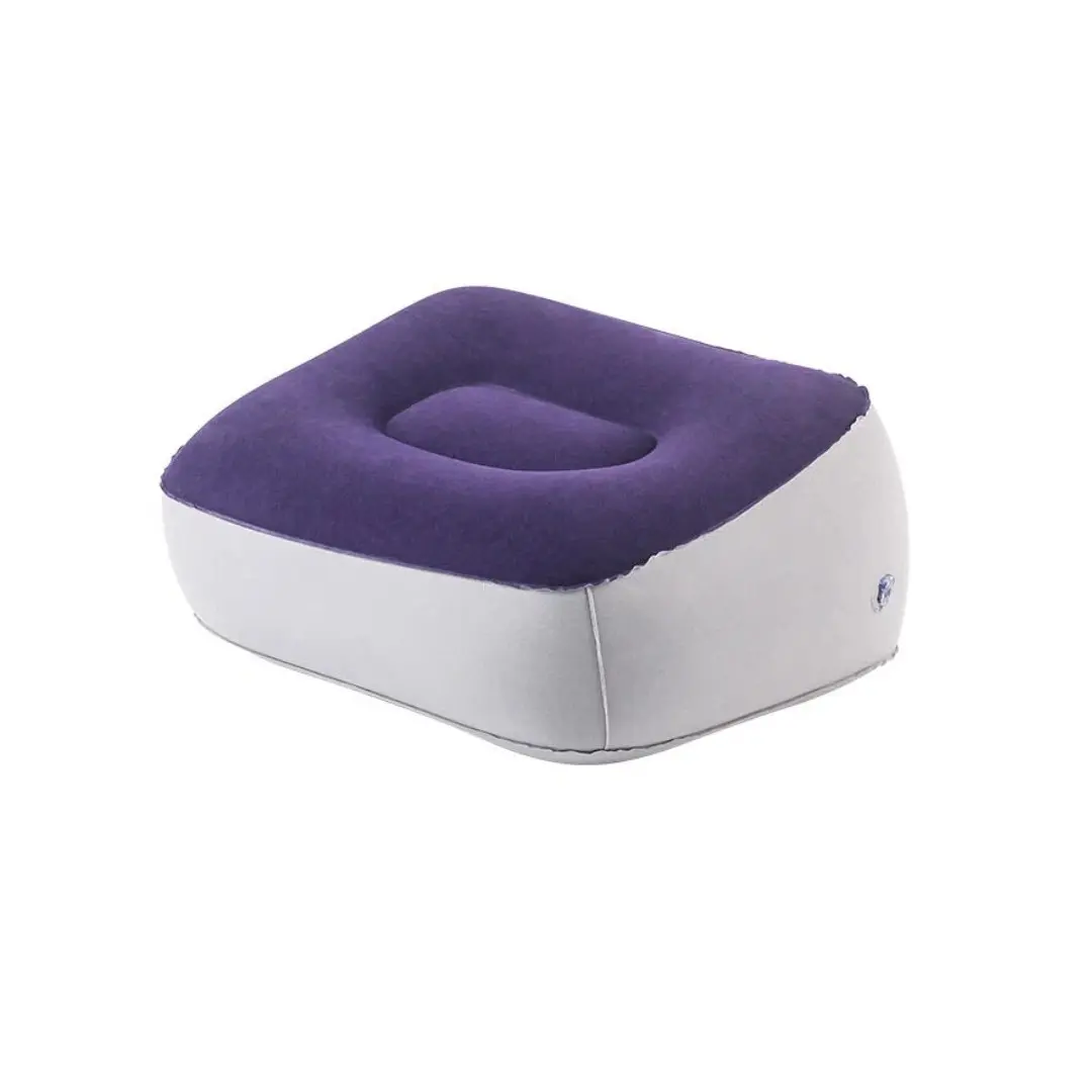 Portable Soft Foot Rest Pillow, PVC Inflatable Foot Rest, Foldable Air Pad Seat Cushion, Ideal for Travel/office/home, Leg Elevation Tool, Footrest, Relief