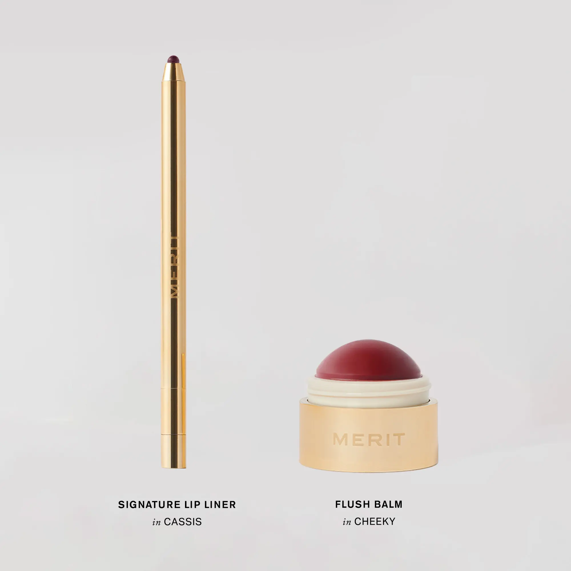 MERIT The Bright Pinks Set - Lip Liner & Blush Duo MERIT The Bright Pinks Set - Lip Liner & Blush Duo