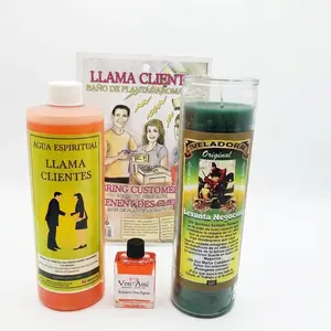 Kit Llama Clientes para Negocio – Veladora de Prosperidad y Abundancia