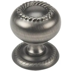 Cosmas 4040AS Antique Silver Hollow Cabinet Knob