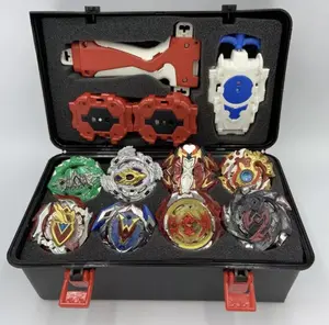 A Multi-Player Battling Top Toy Set with Launchers, Including Two Launchers, Two Handles, Eight Tops, And a Battle Arena - The Tops Are Detachable Toys, Interactive Toys for Boys, a Novel And Fun Gift Suitable for Christmas, Halloween, Birthdays