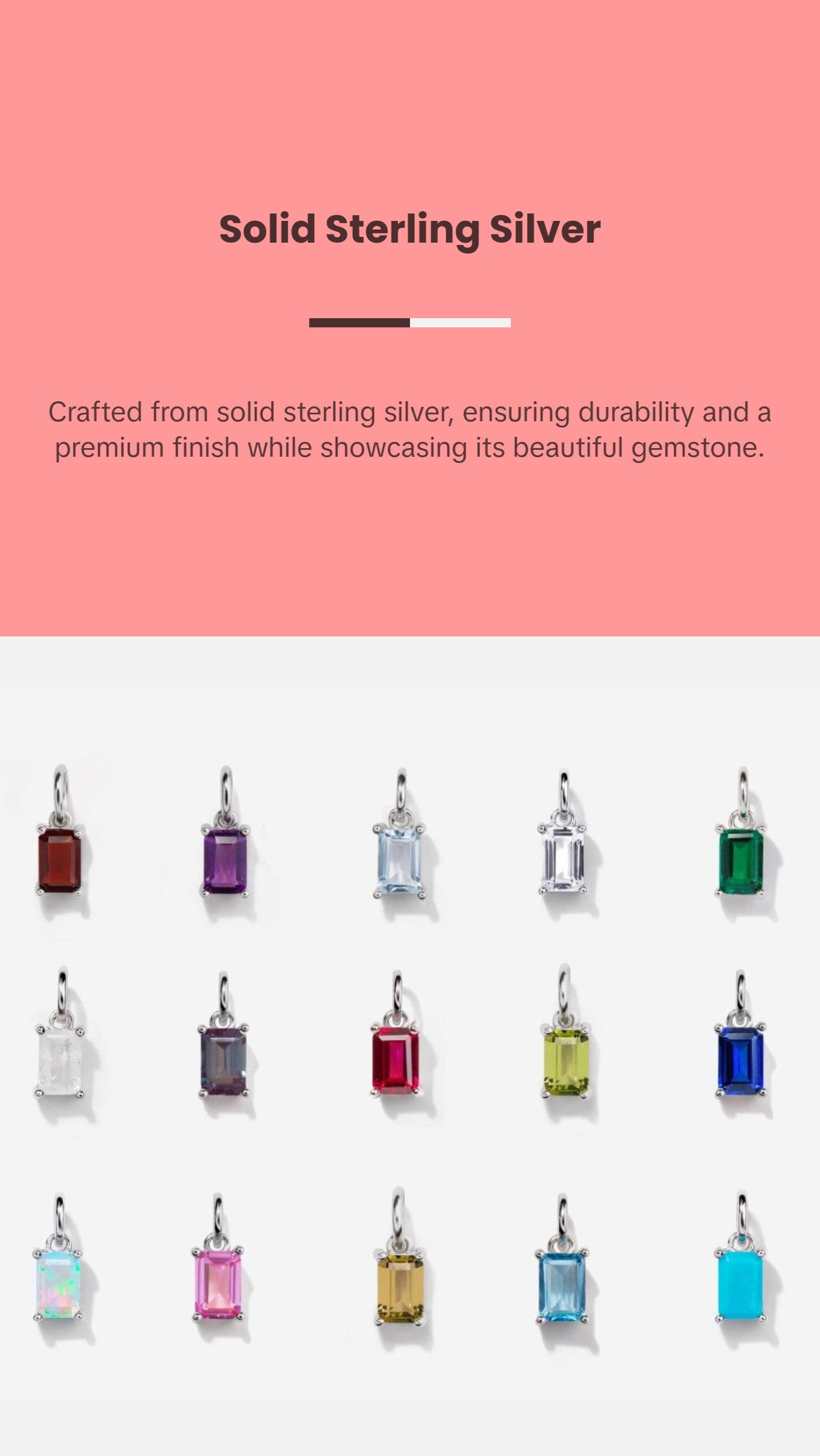 Alexandrite Silver Charm