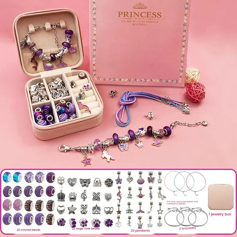 Gift Bag 66pcs + Jewelry Box - Purple