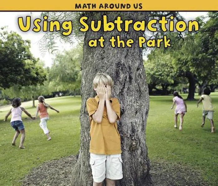 Used Math Learning Book - Using Subtraction at the Park by Steffora, Tracey (Paperback Book, Photo-Equations, Teaching Aid, Used Good Cond.) - English