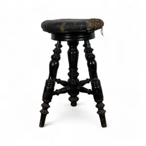 Ebonized Tripod Stool