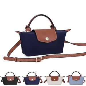 Nerlion Shoulder Bag for Women Nylon Top-Handle Everuday Purse,TikTokShopfalldealsforyou,Colorblock Mini Crossbody Crossbody Bag with  Zipper, Leisure Foldable Work Bag Hobo Pocket Handbag Lunch Bag