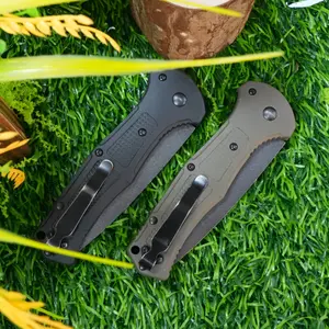 1pc 9070 folding knife, textured anti slip handle, fruit knife, multifunctional kitchen knife