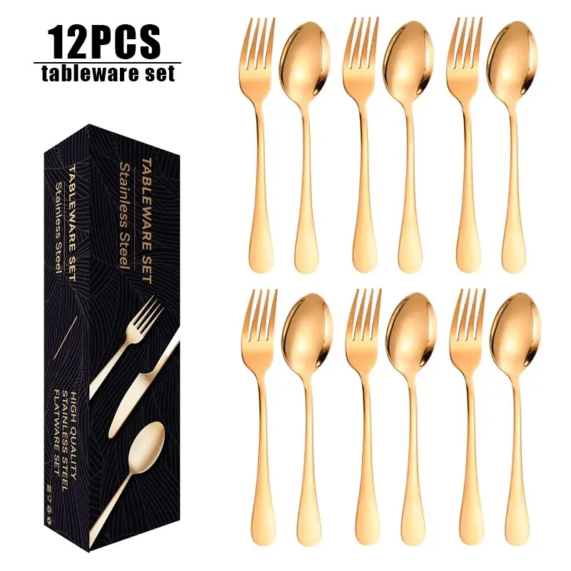 12-Piece Heat-Resistant Plastic Utensil Set, Multiple Colors Available, Dishwasher Safe, Includes Gift Box Packaging, Dinnerware Sets, Tableware Kit, Kitchen Dishware Set