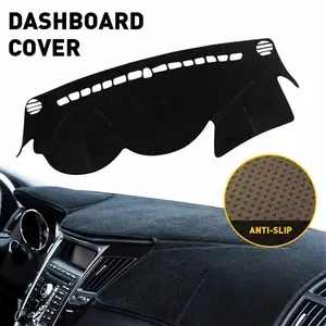 Motorbymotor Fit For Hyundai Sonata 2011-2014 Premium Dash Mat Dashboard Cover  High-Quality Fabric Absorbs Heat Reduces Glare Easy Installation No Adhesive Required racing  stripes battery  repair  kit Multi-Function Portable Jump Starter