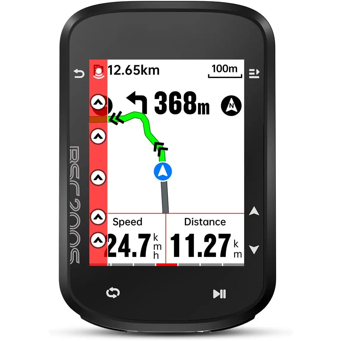 BSC200S GPS  Computer,  Route Navigation 2.4'' Screen  ANT+ Cycle Computer IPX7
