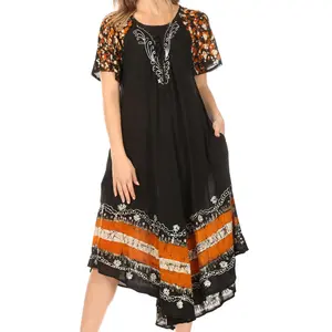 Sakkas Sara Batik CaftanTank Dress / Cover Up