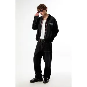 FORD Men's Logo Satin Gas Jacket