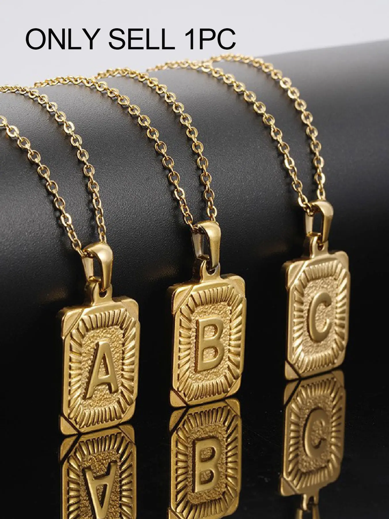 Personalized Name Necklace for Men & Women, Capital Letter A-Z Pendant, Customizable Jewelry, Unisex Gift Idea, Initial Letter Necklace