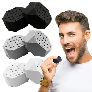 2 Pack Jaw Trainer 50/60 Lbs, Facial Chewing Muscle Training, Stress Relief Face Fitness Ball, Lower Jaw Contour, No Ca Prop 65 Warning