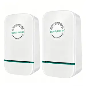 1/2/4/6Pcs Electricity Saving Box Power Saving Box Reusable 28000W 90-250V Electricity Reducer US Plug Household Saver Safe Smart Energy Saver Device with LED Light for Household Office