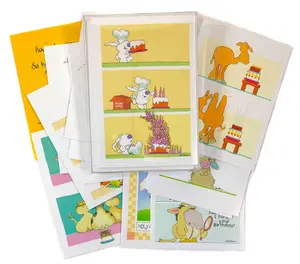 Assorted Boxed Funny Birthday Cards - 18 Different Funny Cards & Envelopes-USA Made - Bulk Set Birthday Cards