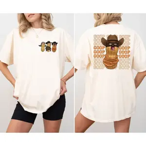 Funny Meme Goop Goop Goop Shirt, The Burnt Peanut Goop Hoodie, Mr. Peanut Bungulator Sweatshirt, Arc Raiders Peanut Goop Tee , Unisex Sweater Pullover Tee