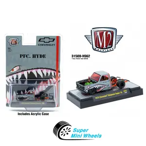 M2 Machines 1:64 1973 Chevrolet Cheyenne Super 10 “PFC. HYDE” Shark Face