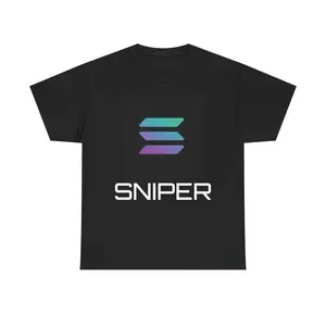 Solana Sniper - crypto Top Streetwear Tshirt graphic tees men gifts graphic tee men's t shirts trendy t-shirts funny tshirt Casual Summer Cotton Menswear
