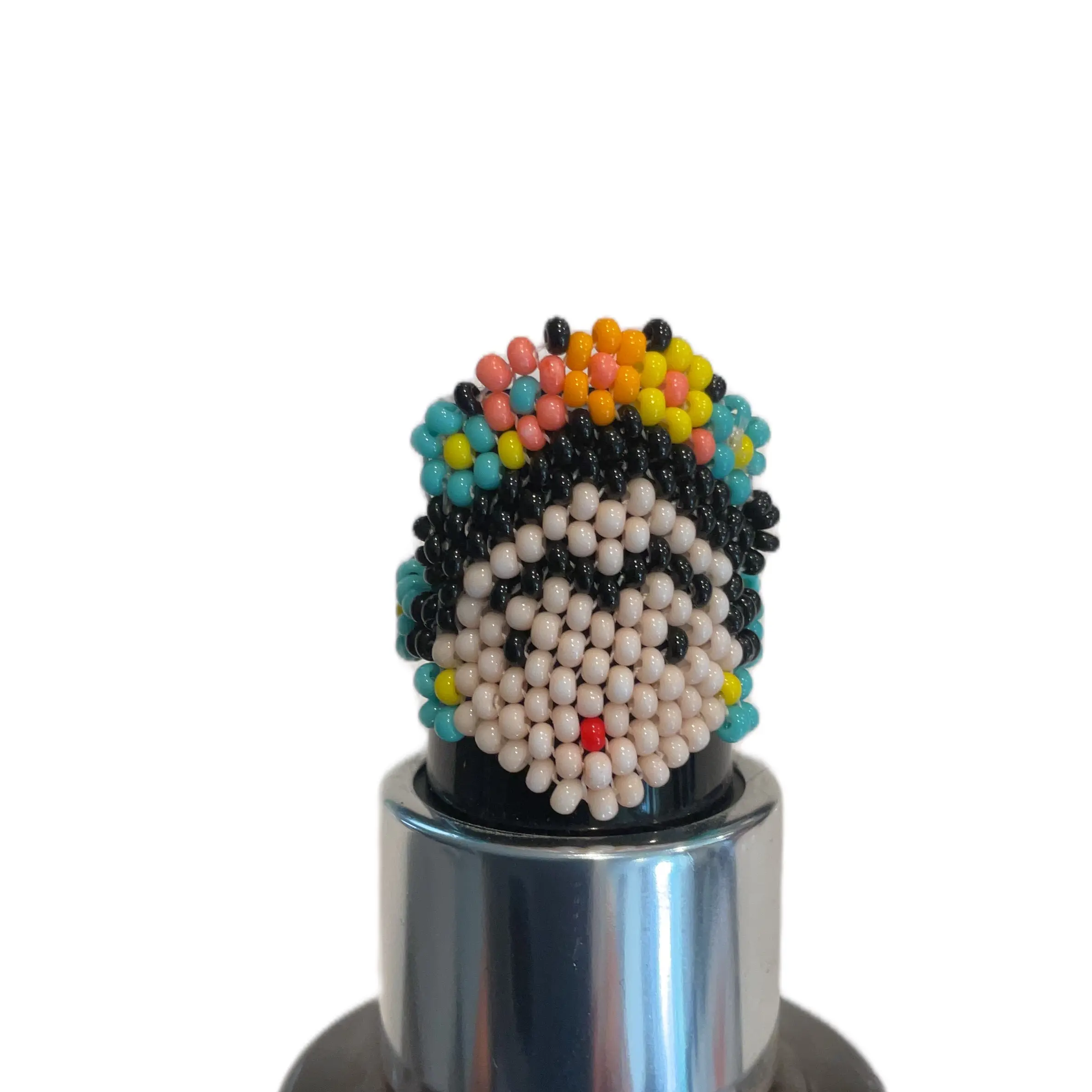 Chaquira Beads Doll Ring - Handmade Mexican Jewelry