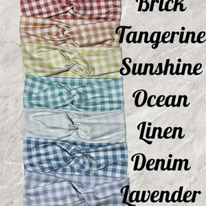 Checkered/Gingham Twist Headband Collection