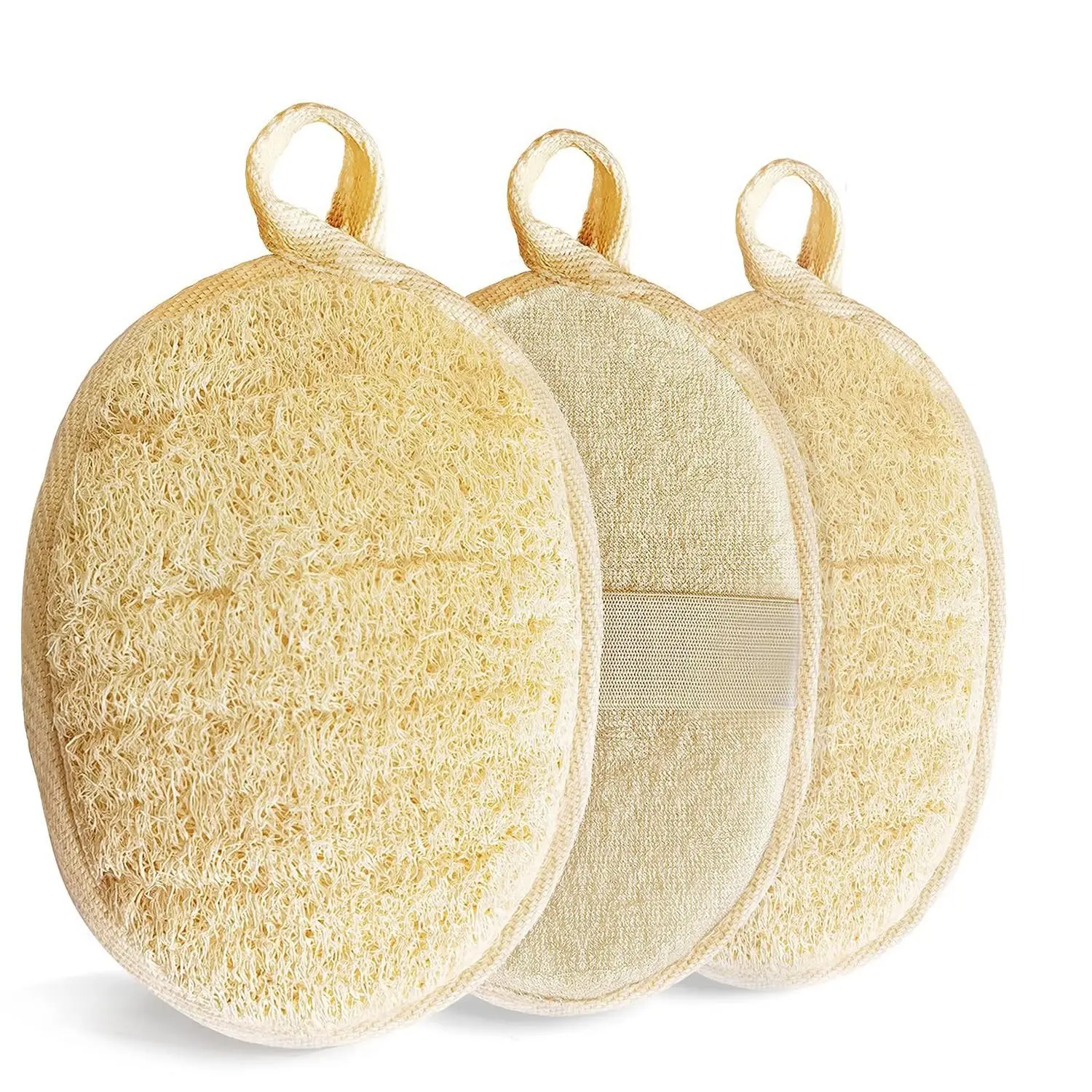 Natural Sponge Exfoliating Bath Sponge, Gentle Body Scrub Sheets, Daily Shower & Skin Care Towel, Soft Touch Bathroom Accessory, Body Care Tool, Shower Essentials