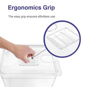 Low-Temperature Slow Cooker Water Tank, Anova Sous Vide Bath Pot, 11L Container, Ideal for Precision Cooking, Durable Design