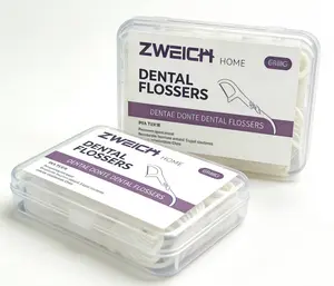 4 boxes gentle oral care Boxed dental floss sticks, water flosser teeth 50 pieces per box. Smooth and tough, deep cleaning between teeth, disposable hygiene, portable and practical, suitable for travel.