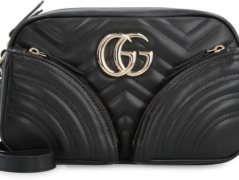 Pre-owned GUCCI leather Shoulder Bags Borsa a spalla GG Marmont in pelle shoulder bag 4000028823526