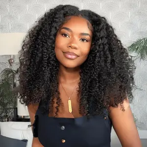 【Holiday Haul Super Sale】Julia Hair Kinky Curly Upgrade EasiContour V Part Coily Wigs No Leave Out Natural Scalp Protective