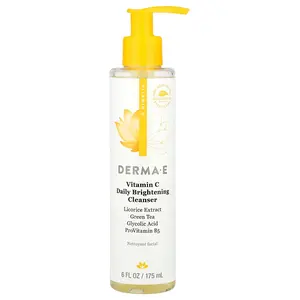 DERMA E Vitamin C Daily Brightening Cleanser, 6 fl oz (175 ml)