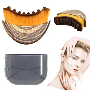 Ergonomic Lymphatic Contour Brush for Jawline and Chin Sculpting - Dry Brushing Massager for Lymphatic Drainage & Facial Fatigue Relief, Ergonomic design to Fit the Skin Precisely Body Care