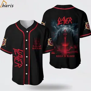 Slayer Band Baseball Jersey Music Gift, Retro Styles, Bring Back the Classics, Made to Last, Durable Quality