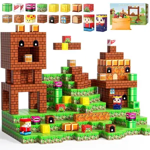 STEM Magnetic Blocks 120PCS for Kids set 3-12, Fun Educational Toy to Build, Learn & Explore — Great Birthday a Holiday Gift magnet cubes tiles play halloween christm