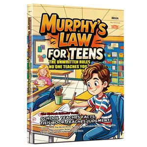 Bbook - Murphy's Law for Teens: A Funny, Relatable Take on Life’s Little Mess-Ups Book – Witty Stories and Lighthearted Insights for Navigating School, Friends, and Awkward Moments