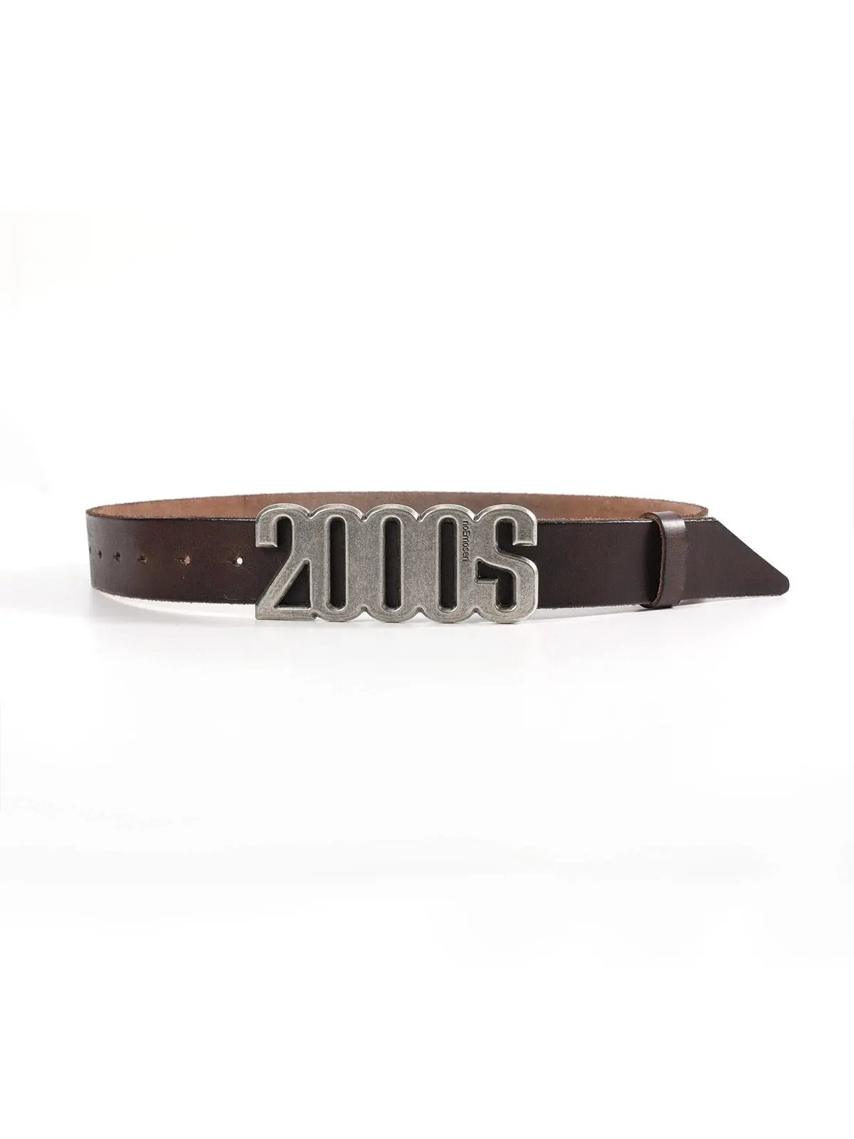 Brown cracked and wrinkled belt