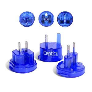 Ceptics Small Size Worldwide International Travel Plug Adapter Kit- 150+ Countries (UP-3K-1)