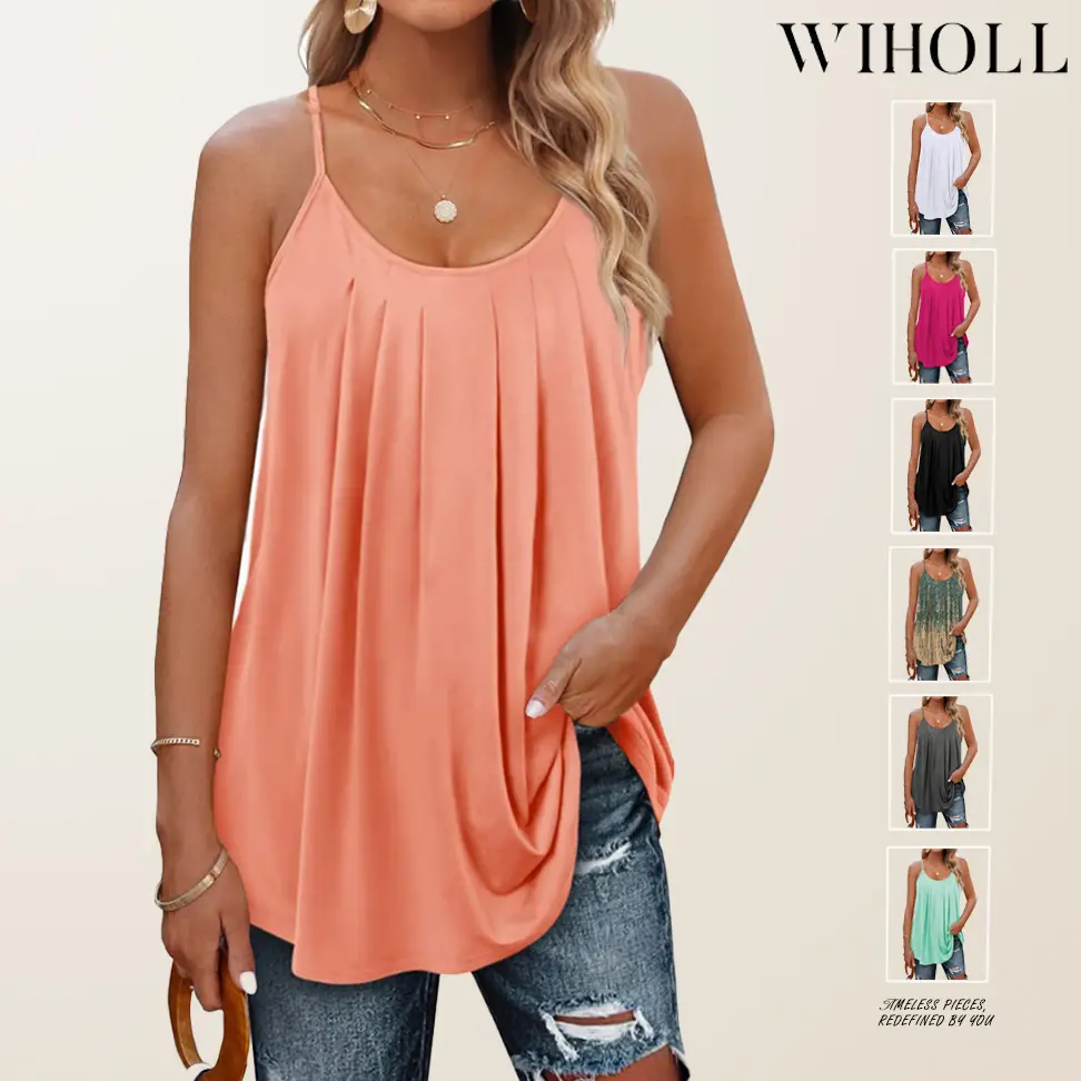 WIHOLL Summer Tank Tops for Women Vacation Outfits 2024 Fashion Trendy Clothes