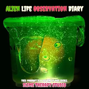 Alien Creature Observation Diary: Water Slime — Includes eyeballs and a crimson slime (650ml) | Premium Scent | Whimsical Stress-Relief Toy | ASMR, Stress Relief, Fidget Toy, Best-Selling