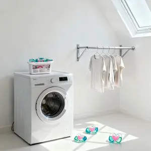 30pcs Box Four-In-One Laundry Capsules, 4D Long-Lasting Scented Beads, Ultra-Concentrated Stain Removal, Powerful Washing Fragrance Balls