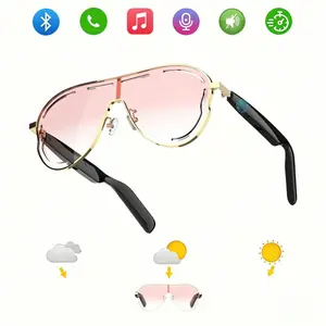 Smart Bluetooth-compatible 5.3 Translation Sunglasses, Hands-Free Phone Calls, Magnetic Wireless Wearable, UV Protection Polarized Lenses