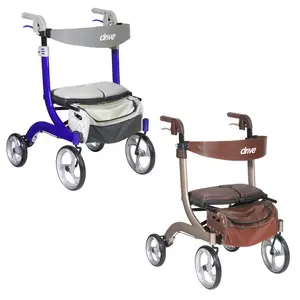 Drive Medical Nitro DLX Rollator, a Rollator for Mobility Support (Health & Medical Supplies Walking Aid)