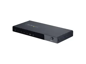 StarTech.com 4-Port 8K HDMI Switch - HDMI 2.1 Switcher 4K 120Hz HDR10+, 8K 60Hz UHD, HDMI Switch 4 In 1 Out - Auto/Manual Source Switching - Power Adapter and Remote Included (4PORT-8K-HDMI-SWITCH)