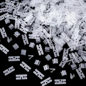 300 count Plastic Balloon Clips Ties H Shape+V Shape for Sealing, Balloon Ties Bulk Buckles Tool for Wedding Prom Engagemenr Valentines School Birthday Party Decoration