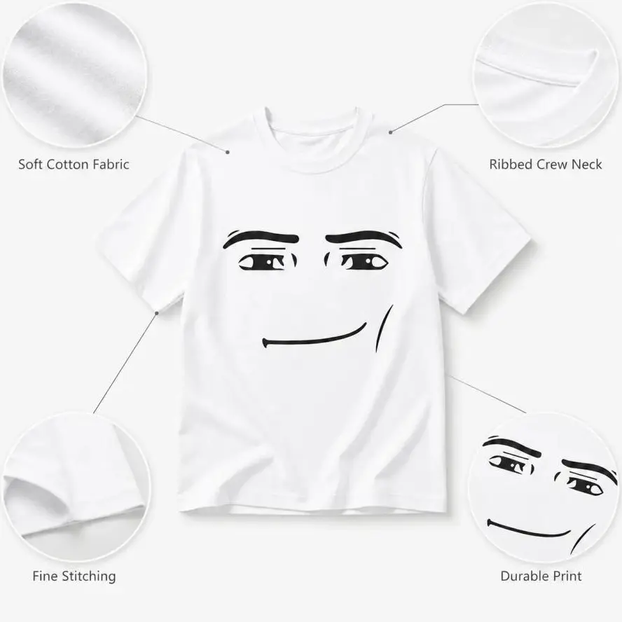Funny Expression Shirt, Minimalist Face Graphic Tee, Aesthetic T-Shirt, Simple Art Streetwear Shirt, Unisex Casual Tee