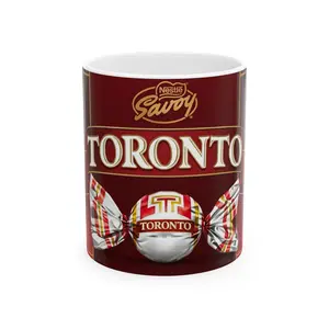 Toronto Lovers Printed Ceramic Mug - 11oz Drinkware for Venezuelans, Washable Coffee Drink Cup