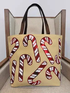 Candy Cane Sparkle Tote