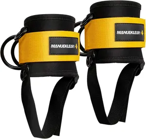 Ankle Strap cable Machine, Padded ankle cable Attachment Gym for men and women - strong hooks and loops and double D loops