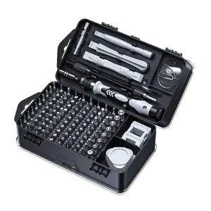 A mini repair tool set for computers, eyeglasses repair - a precision screwdriver set, Magnetic multipurpose screwdriver, with Torx/tri-wing screwdriver bits, made of CRV steel, with a no-installation design, suitable for smartphones, tablets