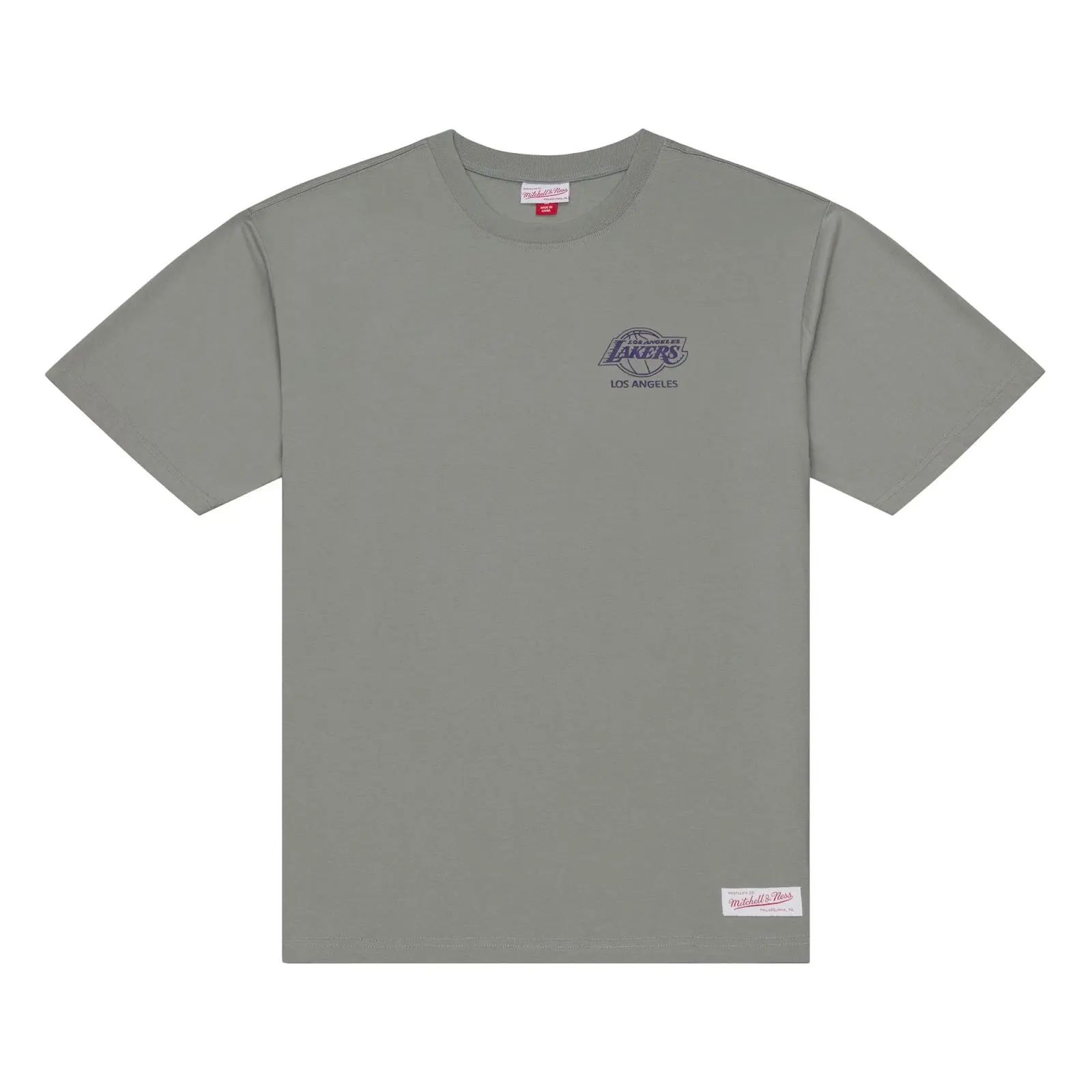 NBA CORE ESSENTIALS SS TEE LOS ANGELES LAKERS Throwback Graphic Vintage Fan Gear Mitchell & Ness